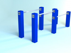 Square bars Modelo 3D