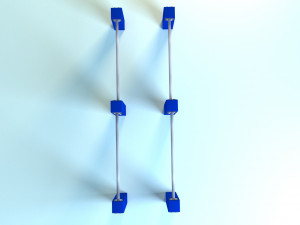 Square bars Modelo 3D