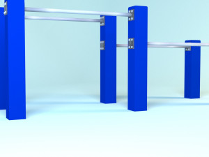 Square bars Modelo 3D