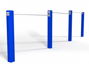 Horizontal bars 3D 모델