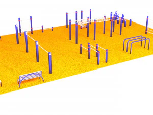 Lapangan olahraga Model 3D