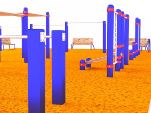 Sports ground Modello 3D