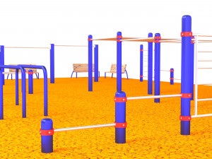 Sports ground Modello 3D