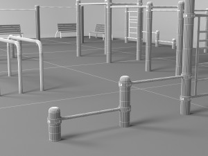 Sports ground Modello 3D