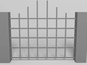 Brick fence 3D Model