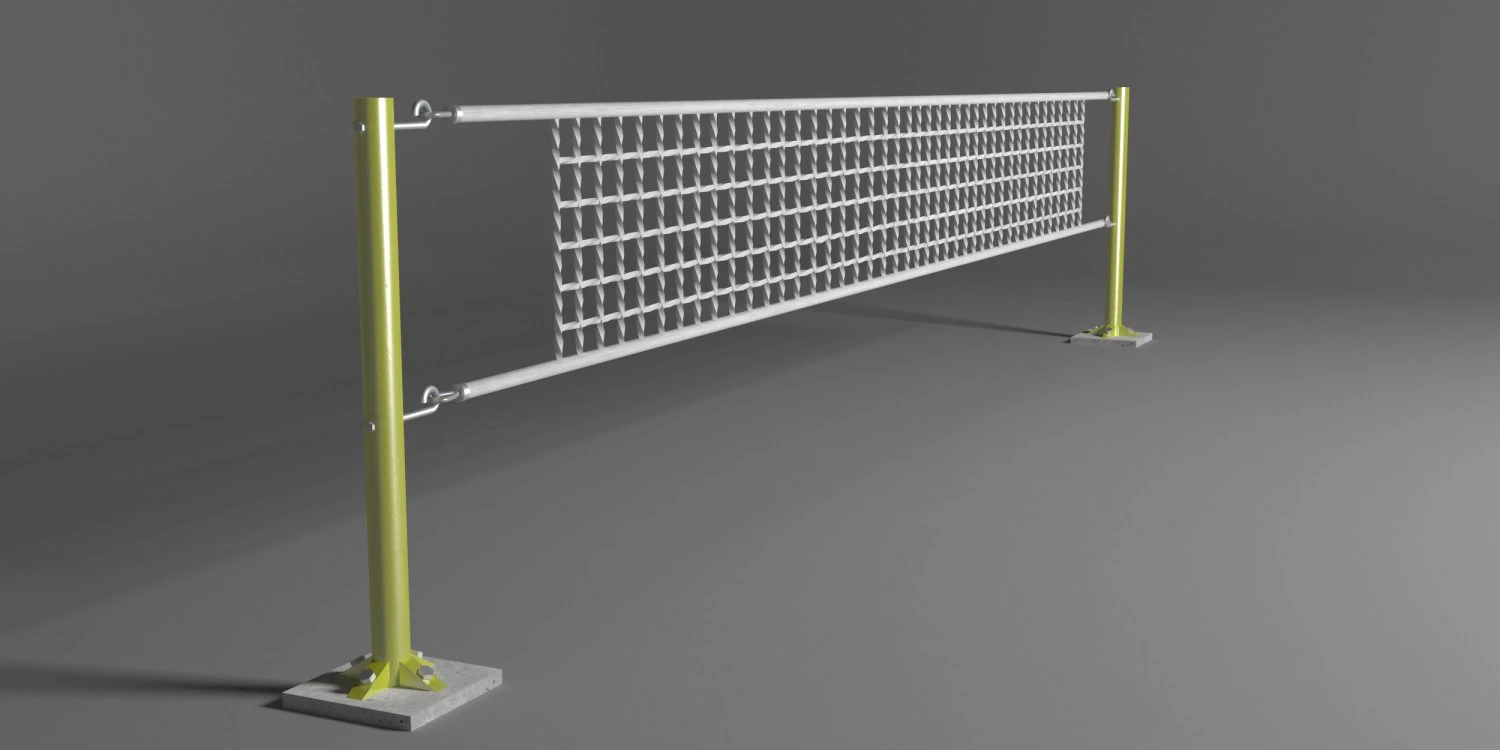 Volleyball net 3D Model .c4d .max .obj .3ds .fbx .stl .blend 