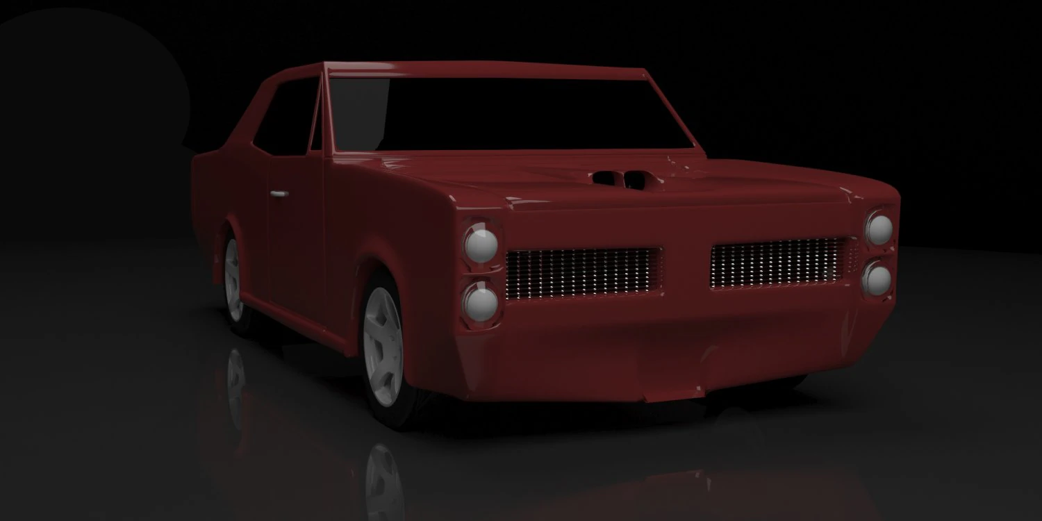 Pontiac GTO 3D Model .c4d .max .obj .3ds .fbx .stl .blend 