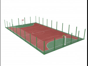 Basketball court 3D 模型