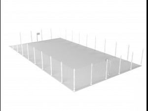 Basketball court 3D Model