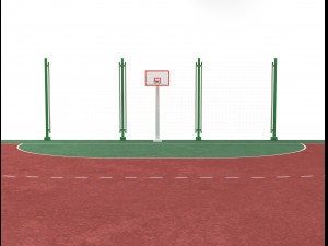 Basketball court 3D Model