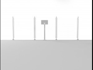 Basketball court 3D Model