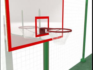 Basketball court 3D Model