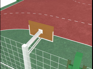 Basketball court 3D Model