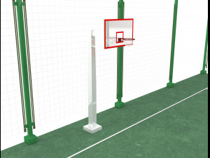 Basketball court 3D Model
