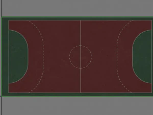 Basketball court 3D Model