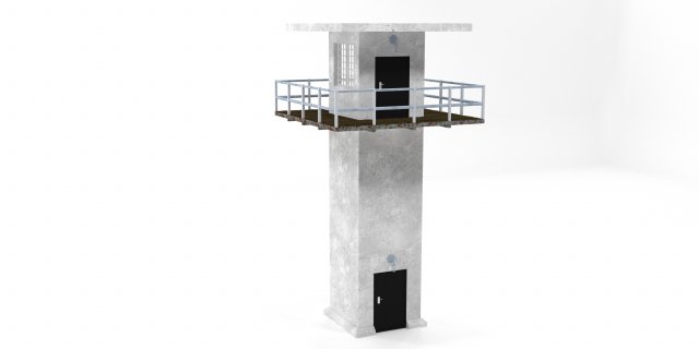 Military Tower Modelo 3D .c4d .max .obj .3ds .fbx .stl .blend 
