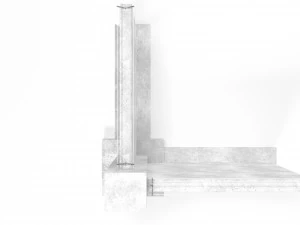 Concrete fence 3D Model