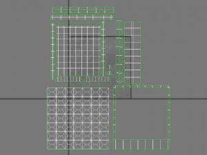 Concrete fence 3D Model