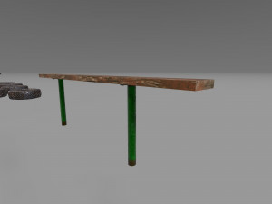 Training lane 3D Modell