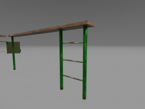 Training lane 3D Modell