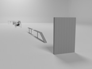 Training lane 3D Modell
