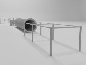Training lane 3D Modell