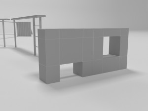 Training lane 3D Modell