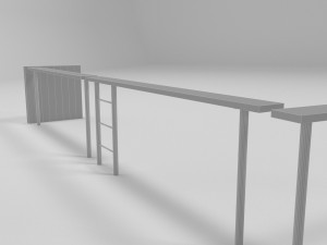 Training lane 3D Modell