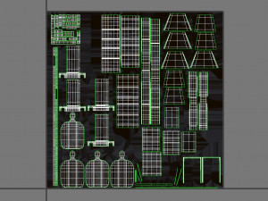 Training lane 3D Modell