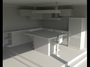 Interior Of A Small Apartment - House Model 3D
