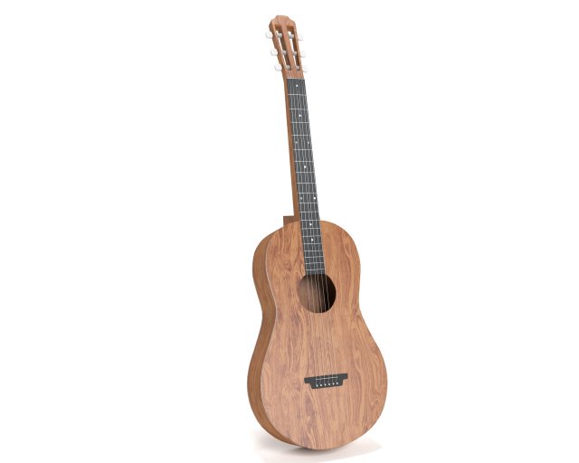 Standard guitar 3D 模型 .c4d .max .obj .3ds .fbx .stl .blend 