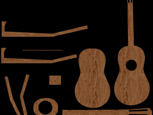 Standard guitar 3D 模型