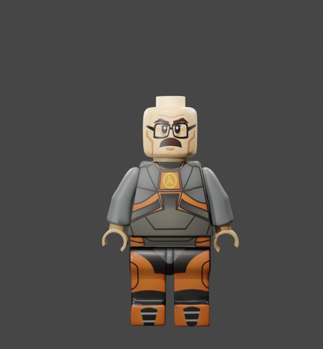 Lego figurine 3D