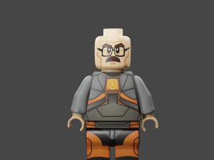 Estatueta Lego Modelo 3D