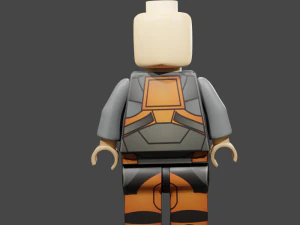 Estatueta Lego Modelo 3D