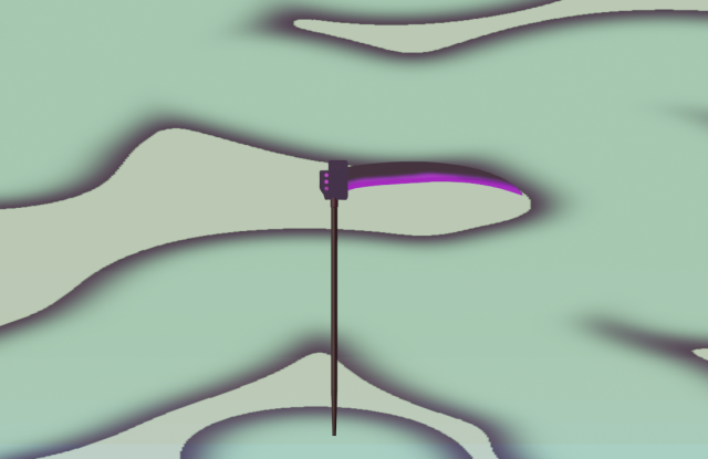 Glow Scythe 3D 模型 .c4d .max .obj .3ds .fbx .stl .blend 