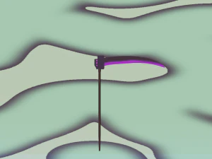 Świecąca Kosa Model 3D