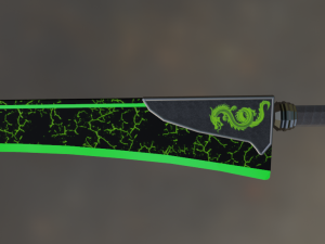 The Emerald Dragon Blade 3D Model