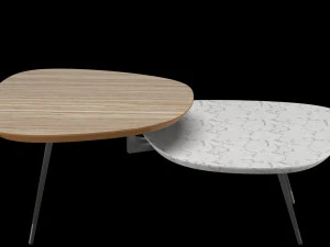 Table calligaris tweet coffee extending 3D Model