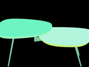 Table calligaris tweet coffee extending Modelo 3D