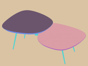 Table calligaris tweet coffee extending Modelo 3D