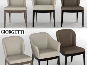 Giorgetti chair table 3D Model