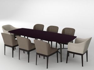 Giorgetti chair table Modèle 3D