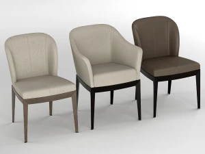 Giorgetti chair table 3D Model