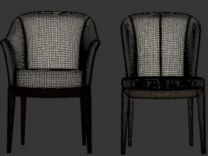 Giorgetti chair table 3D Model