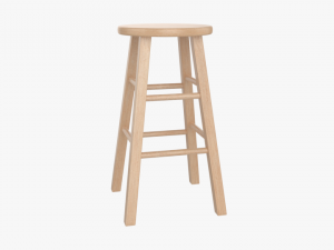 Wooden Stool Modelo 3D
