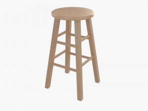 Wooden Stool Modelo 3D