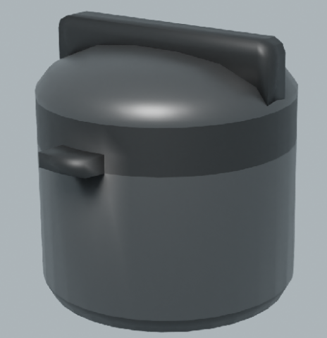 Pressure cooker Model 3D .c4d .max .obj .3ds .fbx .stl .blend 