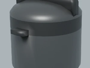 Schnellkochtopf 3D Modell