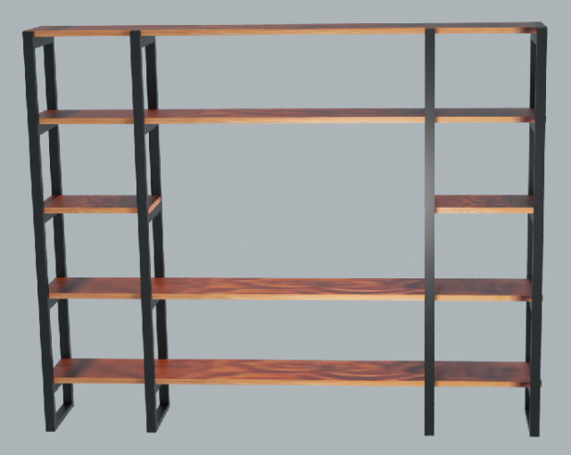 Industrial TV cabinet Model 3D .c4d .max .obj .3ds .fbx .stl .blend 